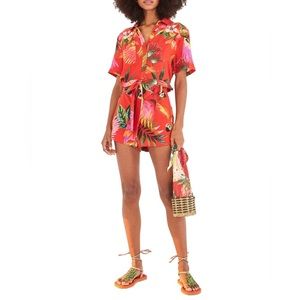 Macaw Farm Rio Linen Romper